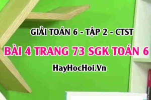 Giải bài 4 trang 73 Toán 6 Tập 2 SGK Chân trời sáng tạo